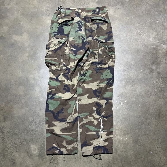 Vintage 80s US Army Camo Grunge Cargo Pants 32x32 - Picture 5 of 7